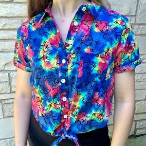 NWT Grateful Dead Tie Dye Dancing Bear Shirt
